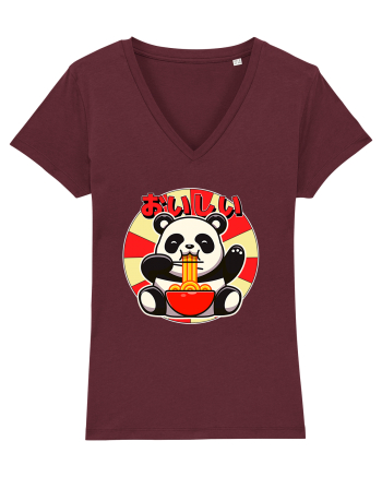 Ramen Panda Burgundy