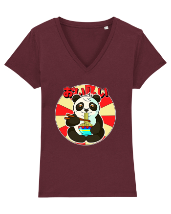 Ramen Panda Burgundy