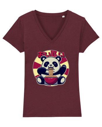 Ramen Panda Burgundy