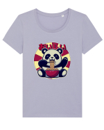 Ramen Panda Tricou mânecă scurtă guler larg fitted Damă Expresser