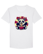 Ramen Panda Tricou mânecă scurtă guler larg Bărbat Skater