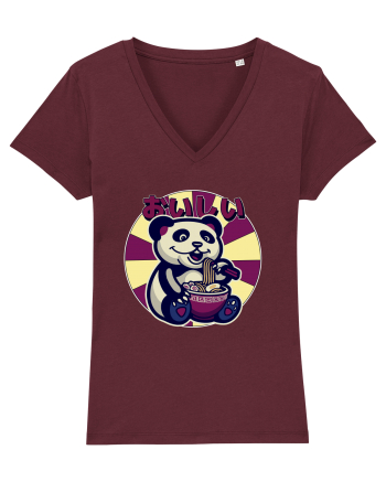 Ramen Panda Burgundy