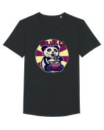 Ramen Panda Tricou mânecă scurtă guler larg Bărbat Skater