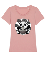Ramen Panda Tricou mânecă scurtă guler larg fitted Damă Expresser