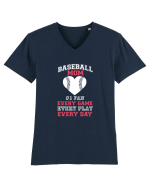 BASEBALL MOM Tricou mânecă scurtă guler V Bărbat Presenter