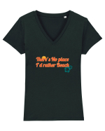 SUMMER Tricou mânecă scurtă guler V Damă Evoker