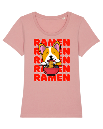 Kawaii Corgi Eating Ramen Canyon Pink