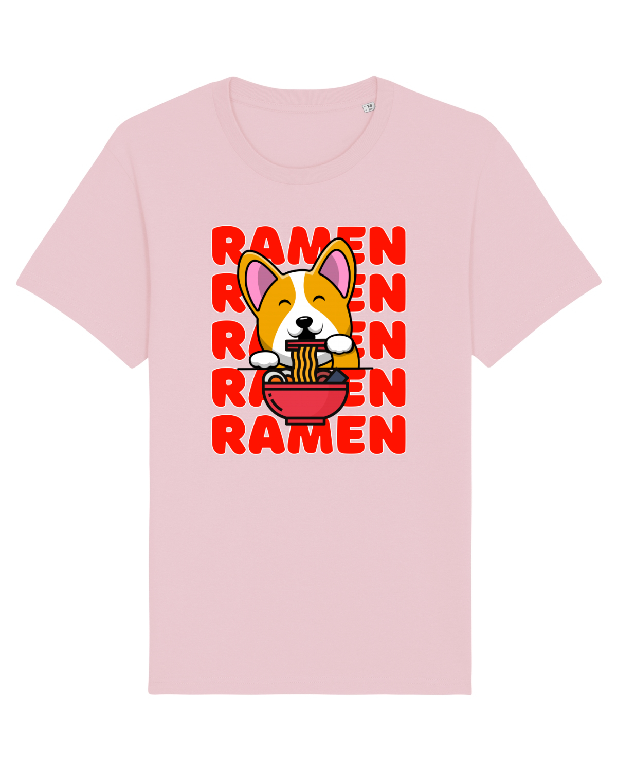 Tricou mânecă scurtă Unisex Rocker Cotton Pink