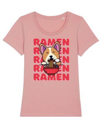 Kawaii Corgi Eating Ramen Canyon Pink