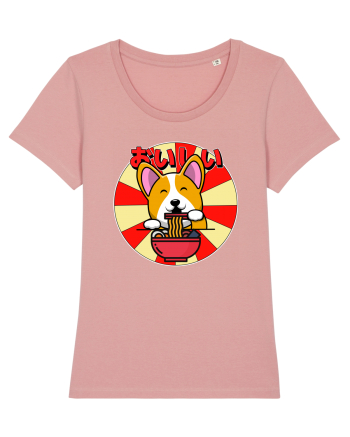 Kawaii Corgi Eating Ramen Canyon Pink