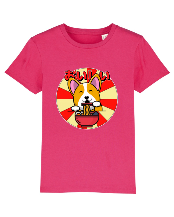 Kawaii Corgi Eating Ramen Raspberry