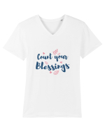 Count your blessings Tricou mânecă scurtă guler V Bărbat Presenter