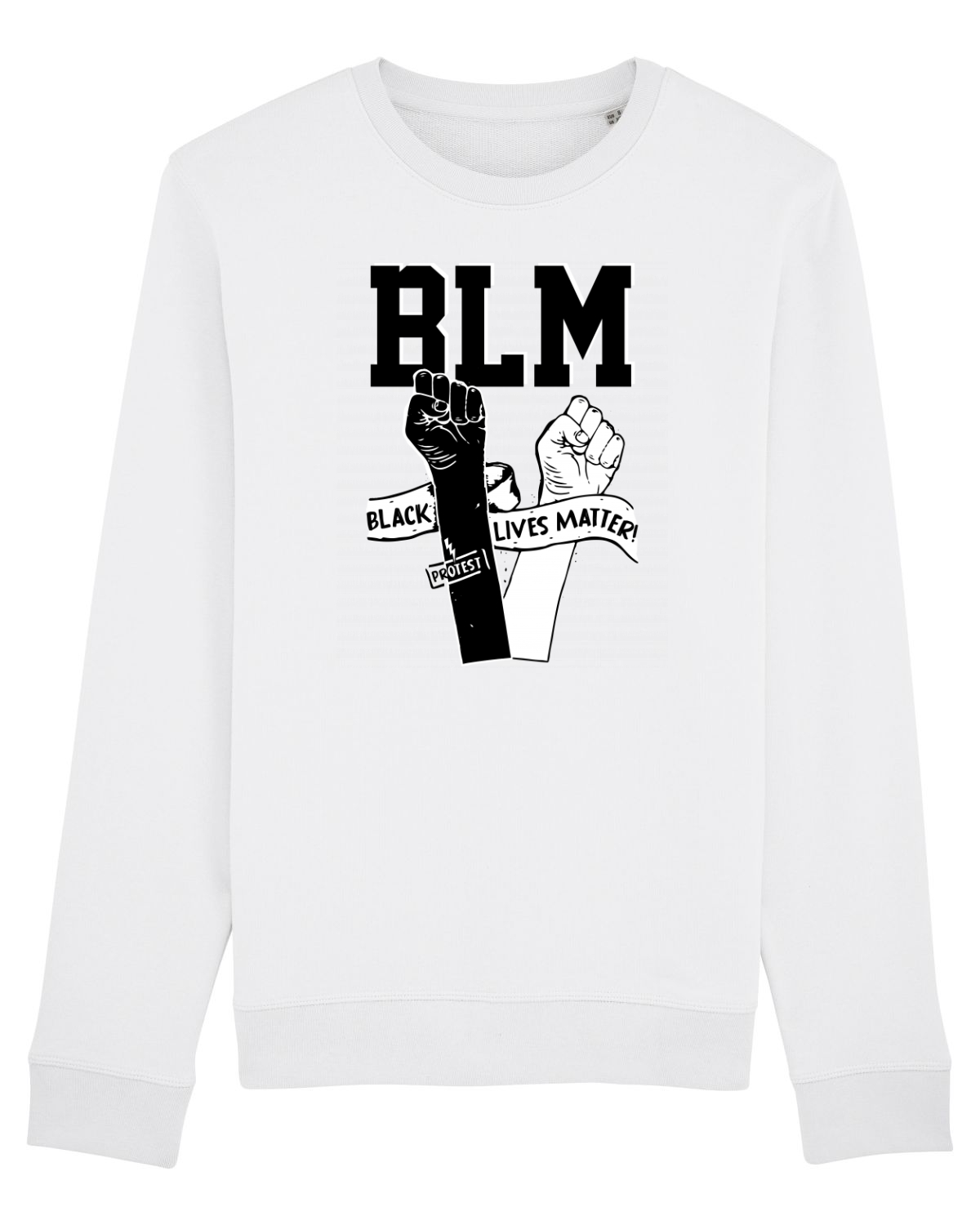 Bluză mânecă lungă Unisex Rise White