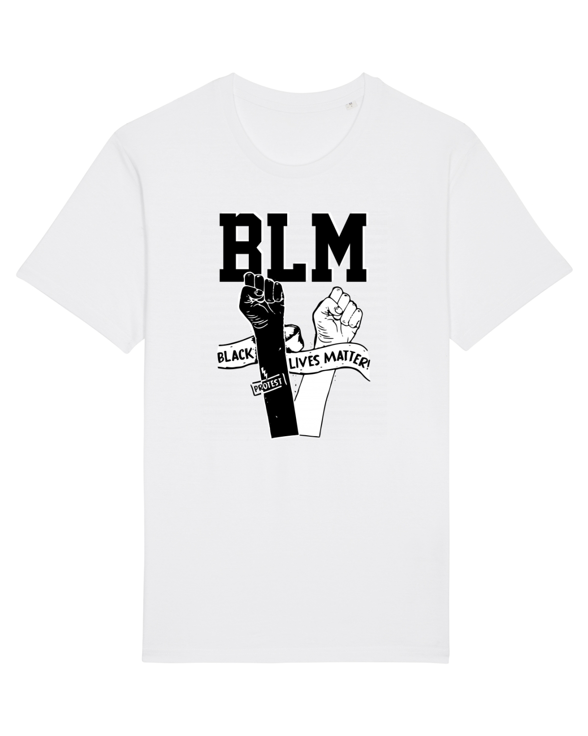 Tricou mânecă scurtă Unisex Rocker White