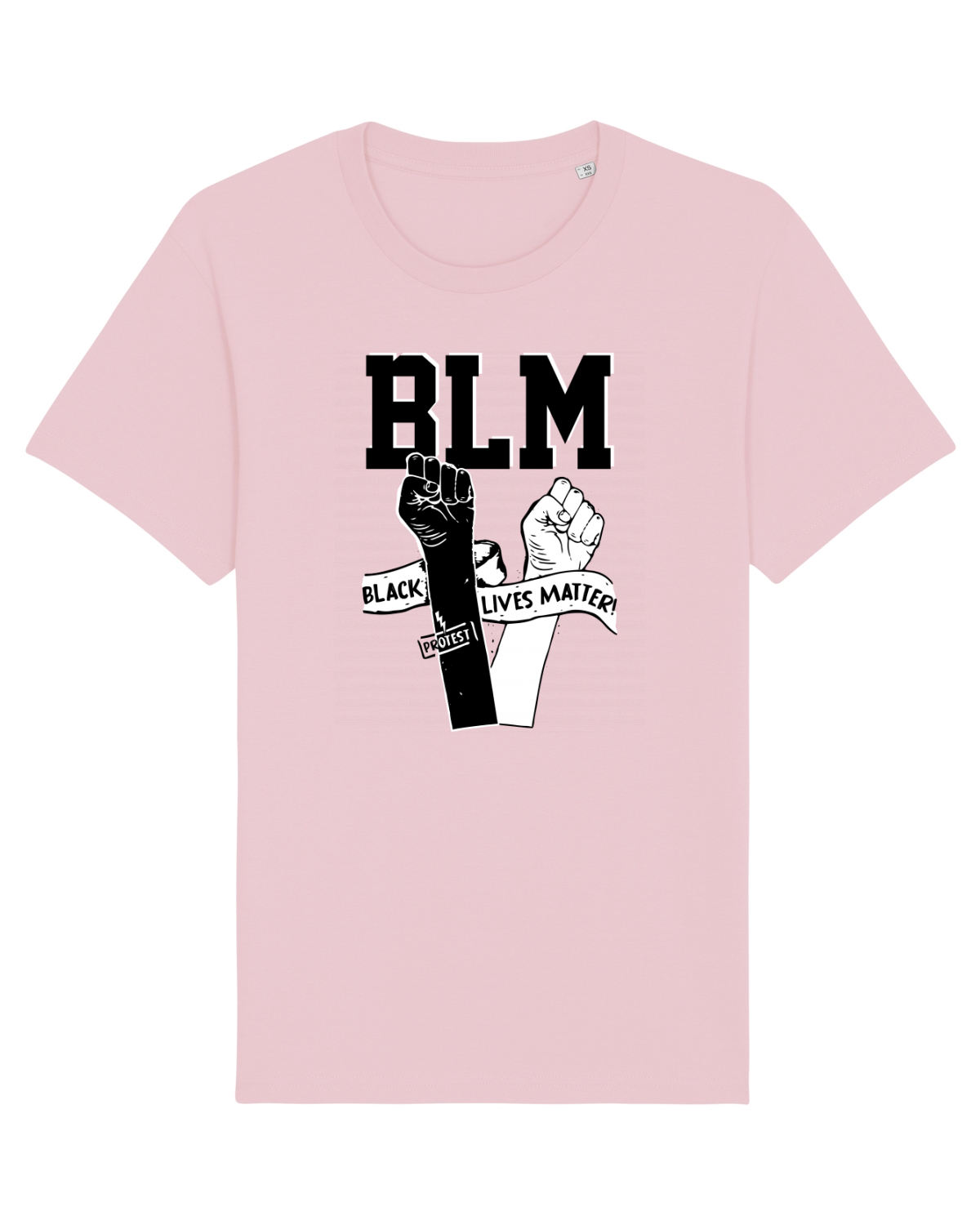 Tricou mânecă scurtă Unisex Rocker Cotton Pink