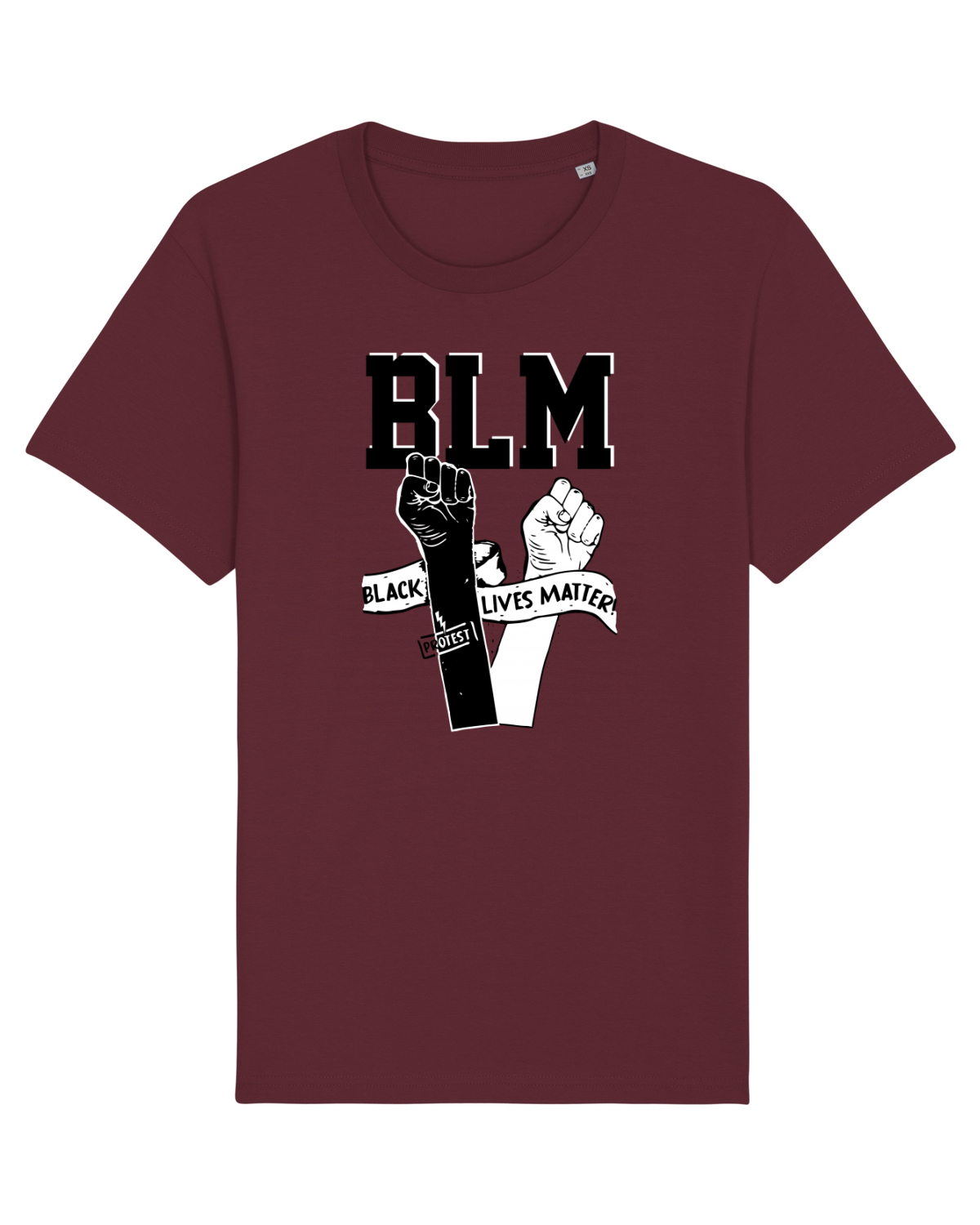 Tricou mânecă scurtă Unisex Rocker Burgundy