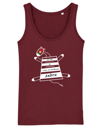 Zebră Burgundy