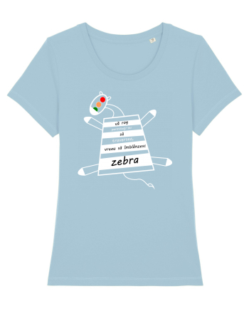 Zebră Sky Blue