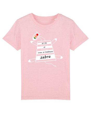 Zebră Cotton Pink
