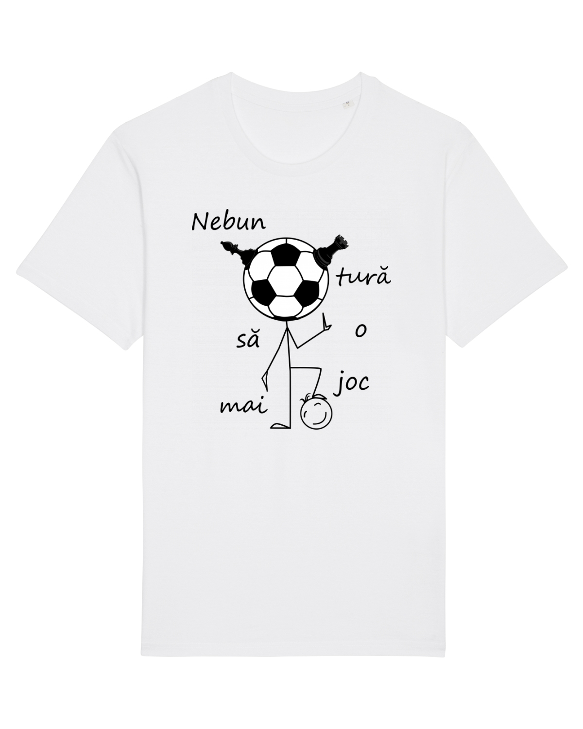 Tricou mânecă scurtă Unisex Rocker White