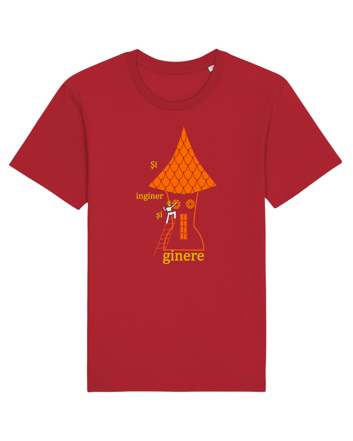 Tricou mânecă scurtă Unisex Rocker Red
