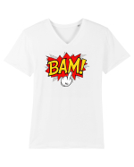 Bam! Fuck you! Tricou mânecă scurtă guler V Bărbat Presenter