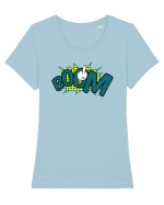 Boom! Fuck you! Tricou mânecă scurtă guler larg fitted Damă Expresser