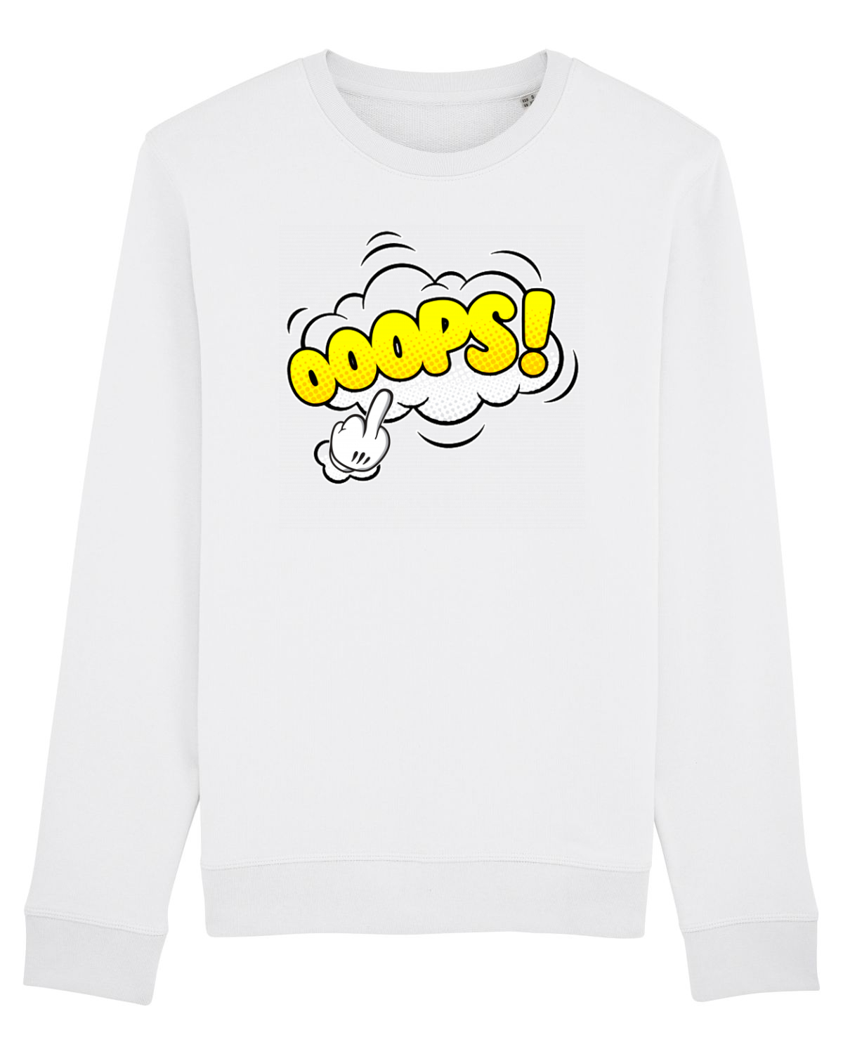 Bluză mânecă lungă Unisex Rise White