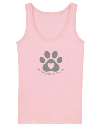Place / Pwace your paw here Cotton Pink