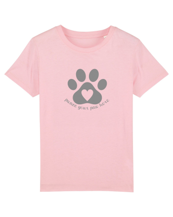 Place / Pwace your paw here Cotton Pink