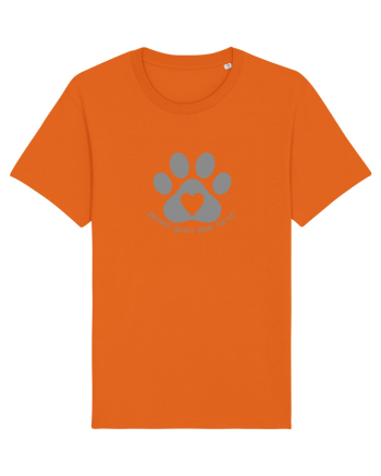 Place / Pwace your paw here Bright Orange