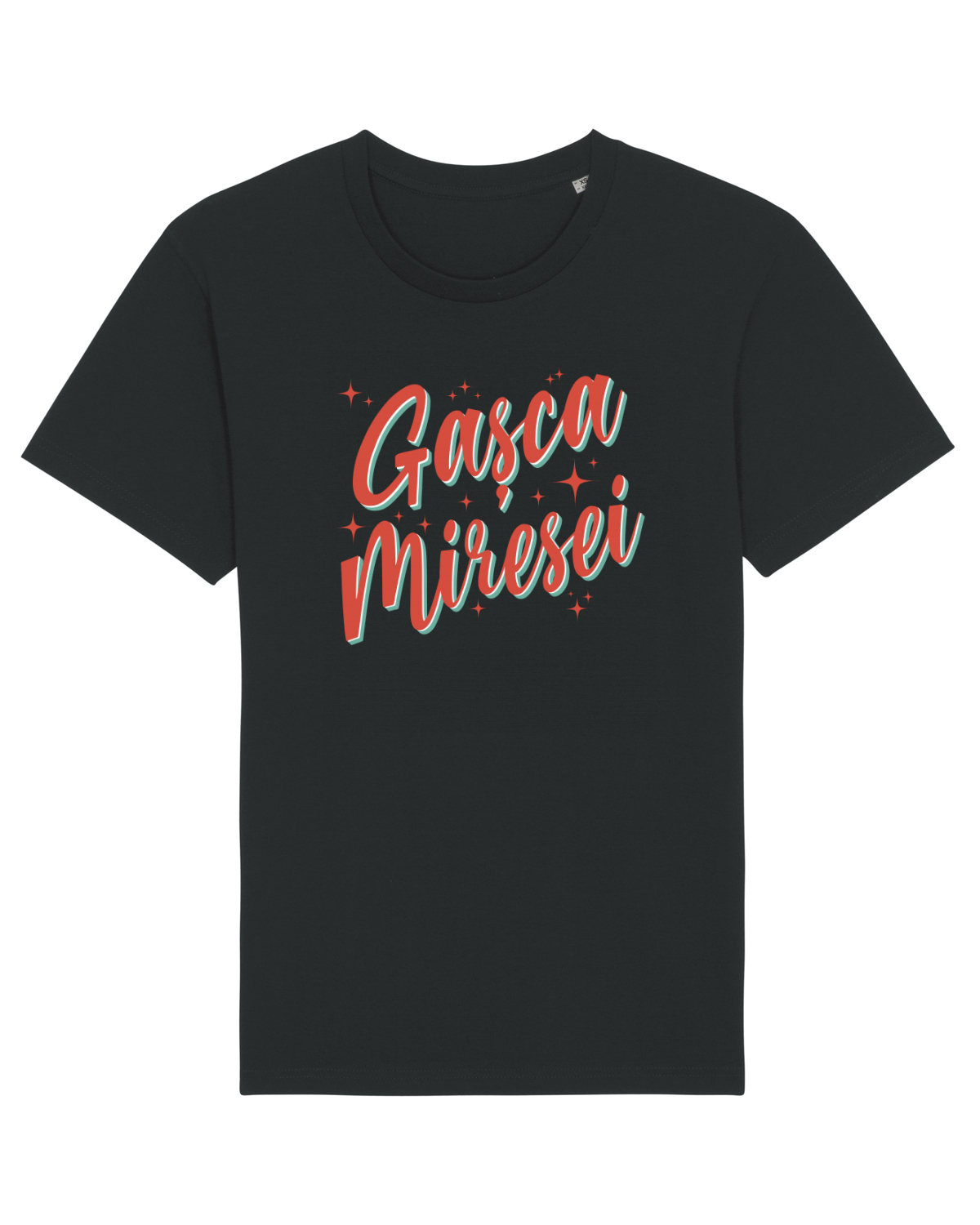 Tricou mânecă scurtă Unisex Rocker Black
