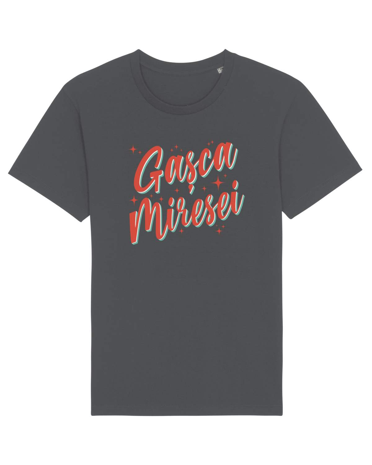 Tricou mânecă scurtă Unisex Rocker Anthracite