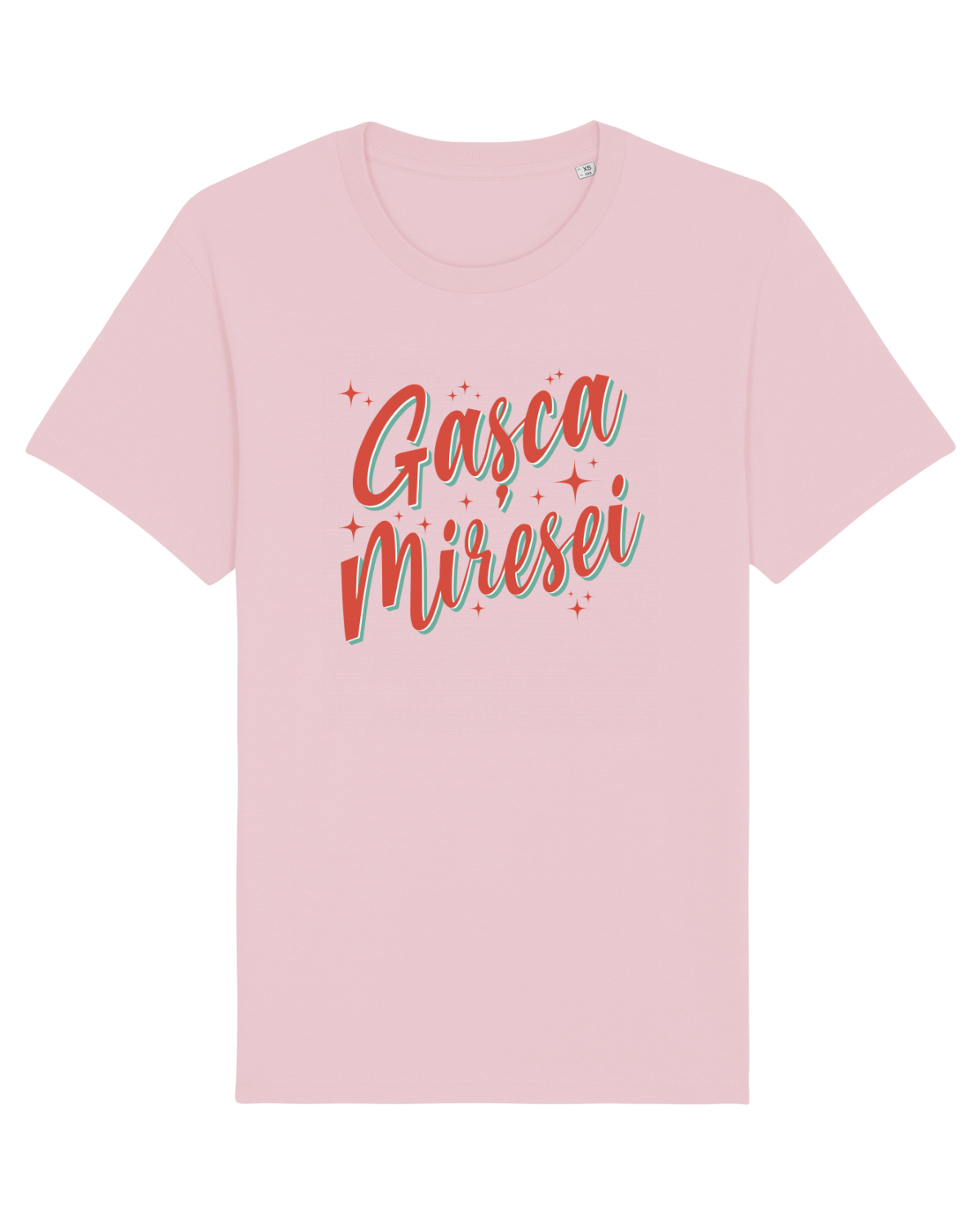 Tricou mânecă scurtă Unisex Rocker Cotton Pink