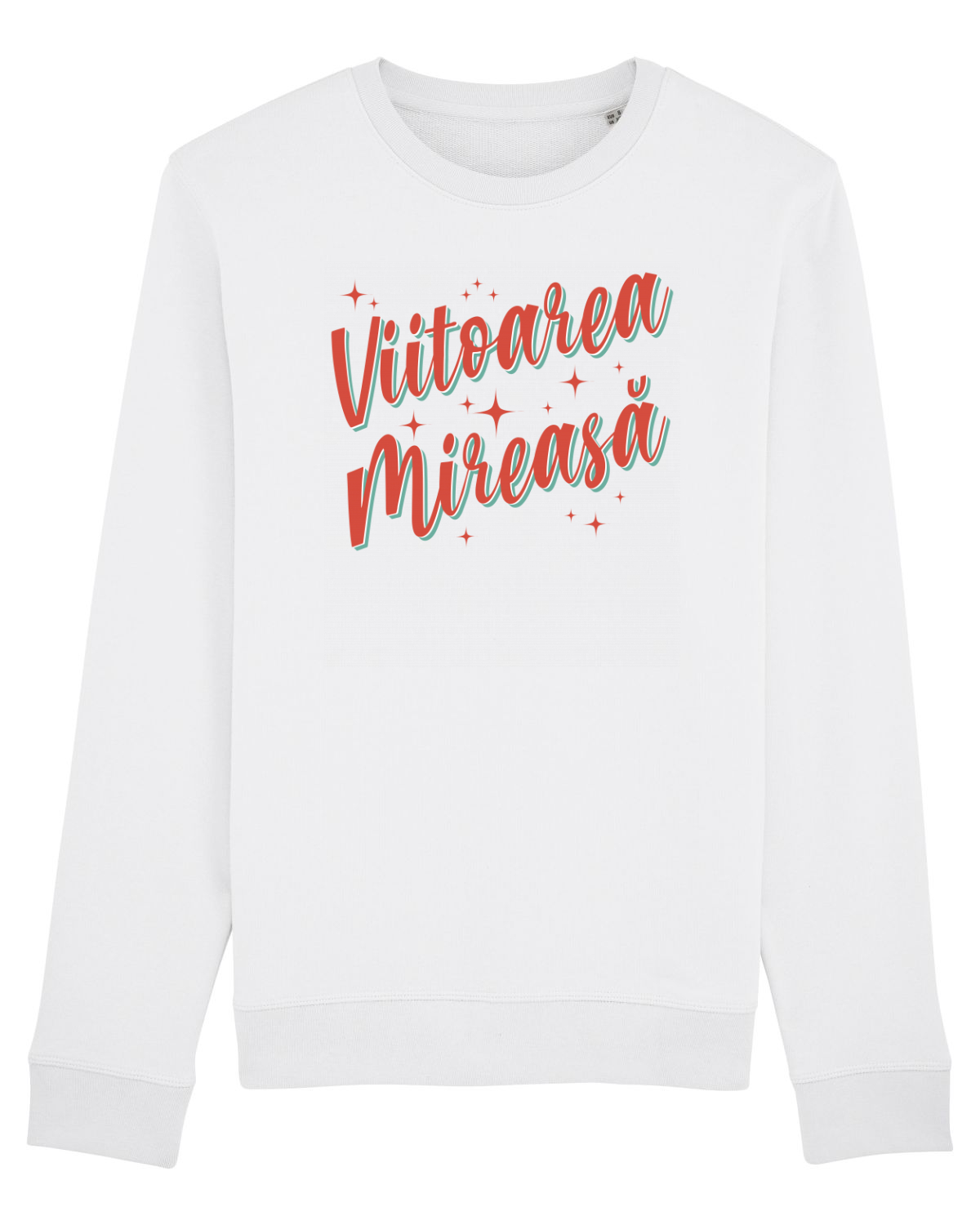 Bluză mânecă lungă Unisex Rise White