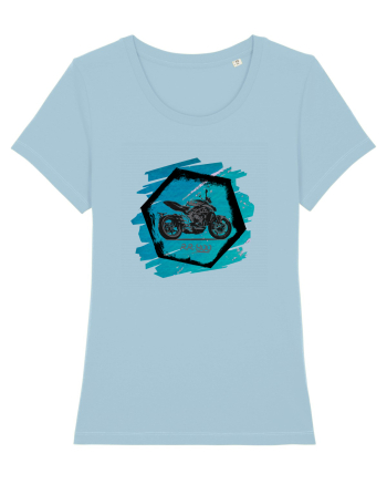 Motorcycles are Fun  Sky Blue
