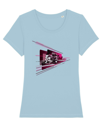 Motorcycle ride 5 Sky Blue