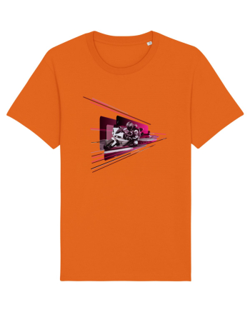 Motorcycle ride 5 Bright Orange