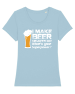 BEER Tricou mânecă scurtă guler larg fitted Damă Expresser