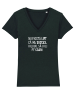 Pe Scări Tricou mânecă scurtă guler V Damă Evoker
