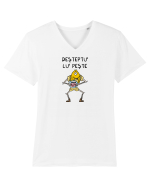 Deșteptu' lu' Pește Tricou mânecă scurtă guler V Bărbat Presenter