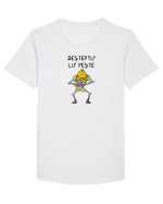 Deșteptu' lu' Pește Tricou mânecă scurtă guler larg Bărbat Skater