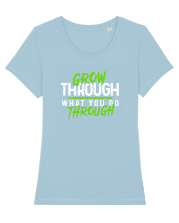Grow Through Sky Blue