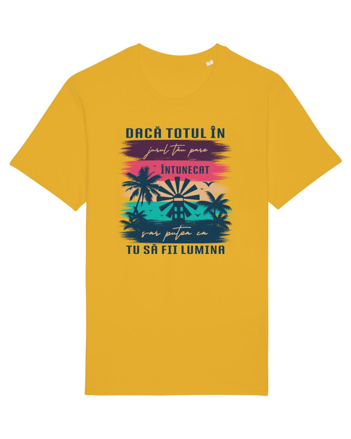 Tricou mânecă scurtă Unisex Rocker Spectra Yellow