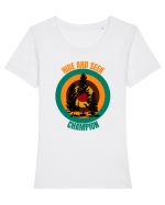 Retro Bigfoot Tricou mânecă scurtă guler larg fitted Damă Expresser