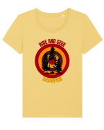 Retro Bigfoot Tricou mânecă scurtă guler larg fitted Damă Expresser