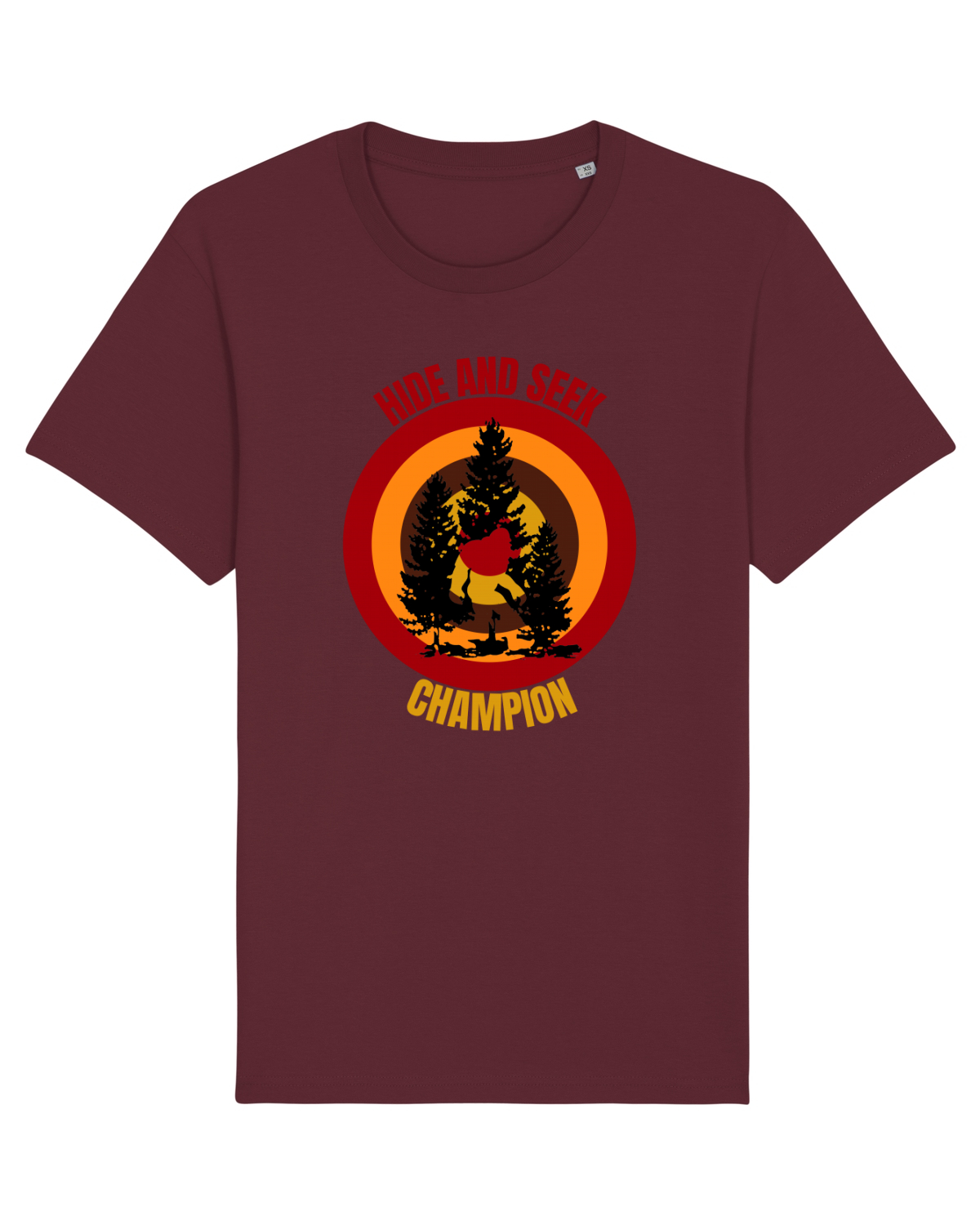 Tricou mânecă scurtă Unisex Rocker Burgundy