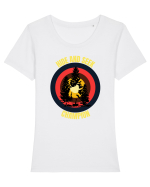 Retro Bigfoot Tricou mânecă scurtă guler larg fitted Damă Expresser