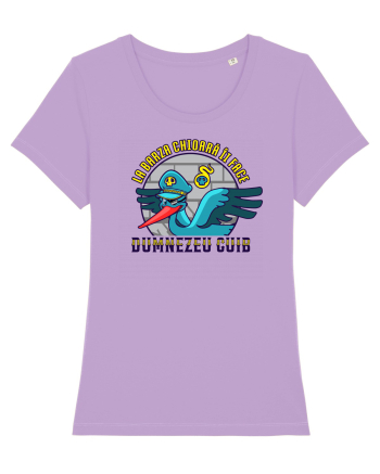 La barza chioară îi face Dumnezeu cuib Lavender Dawn