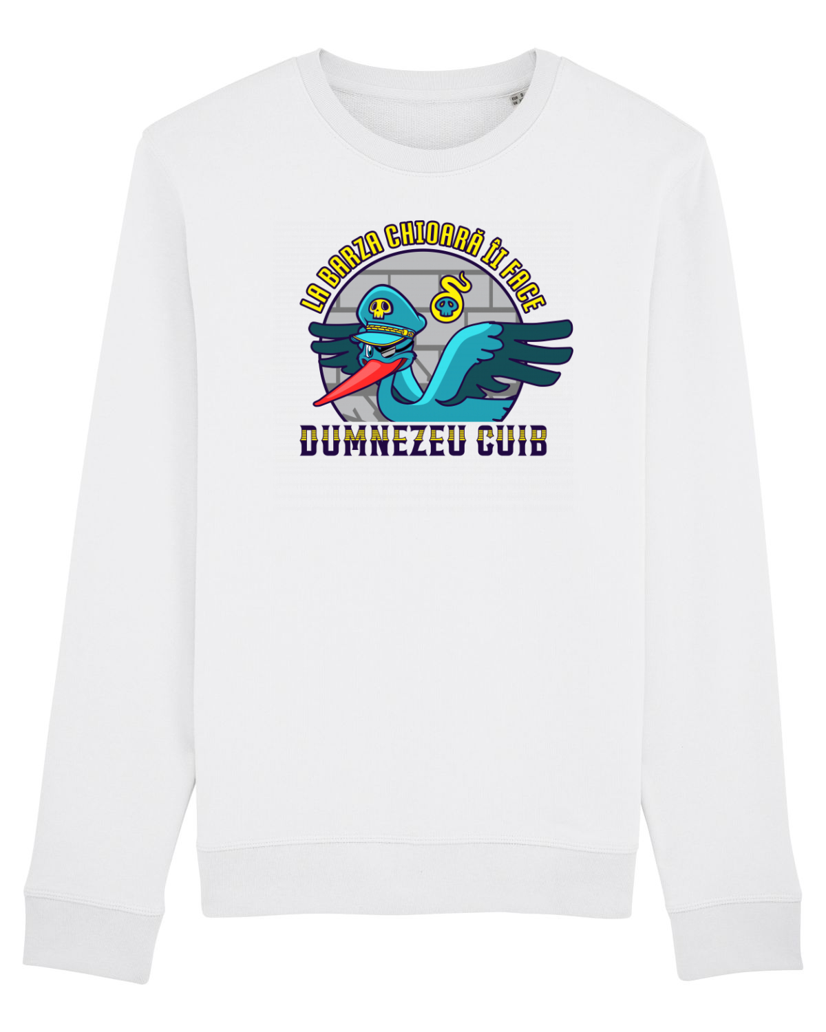 Bluză mânecă lungă Unisex Rise White